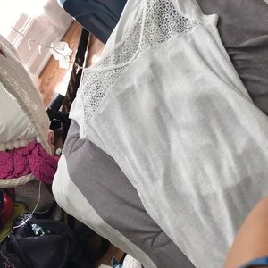 white soft casual top